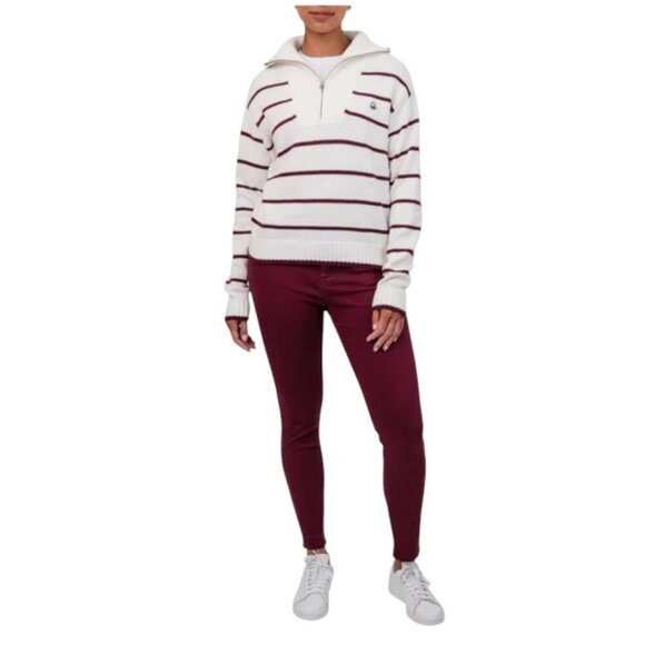 NEW United Colors of Benetton 5-pocket Skinny Pant | Red - Picture 2 of 8